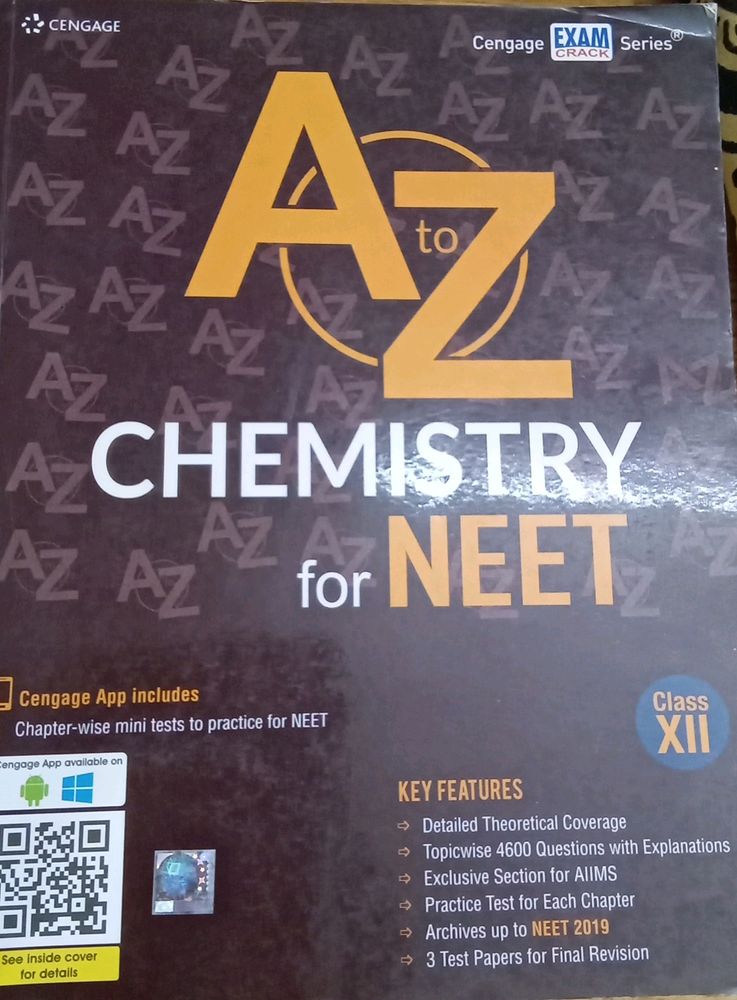 A To Z Chemistry For NEET .Recommend Book For 11th &12th Class Students And CATALYST  PACKAGE OF PHY AND CHEM