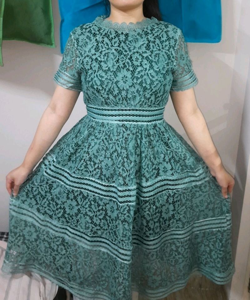 Green Lace Dress