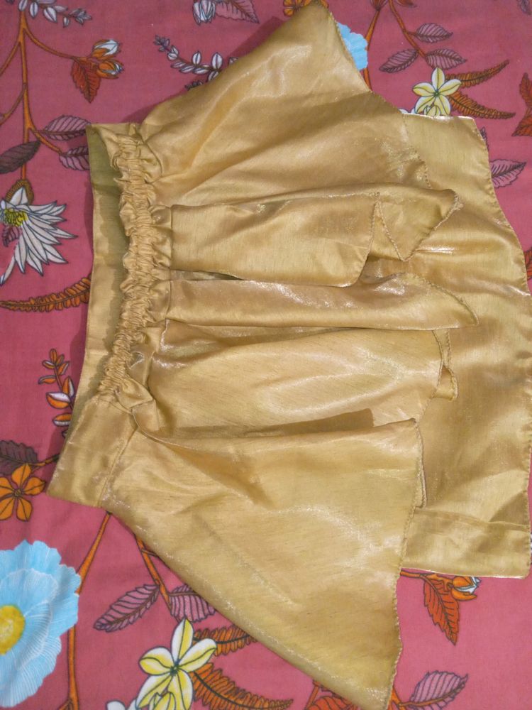 Mini Skirt With Shining Fabric