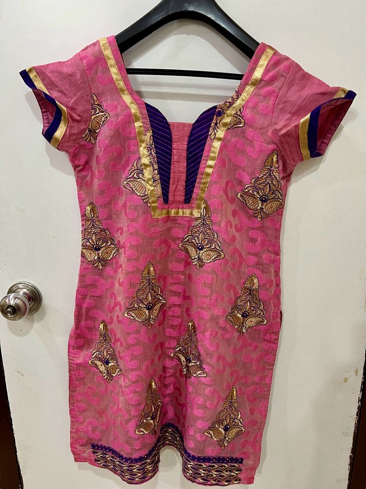 Pink Kurta Size M