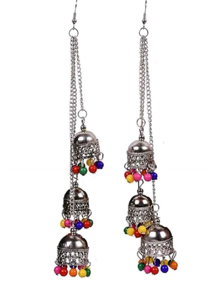 Multicolored Jhumki Earrings