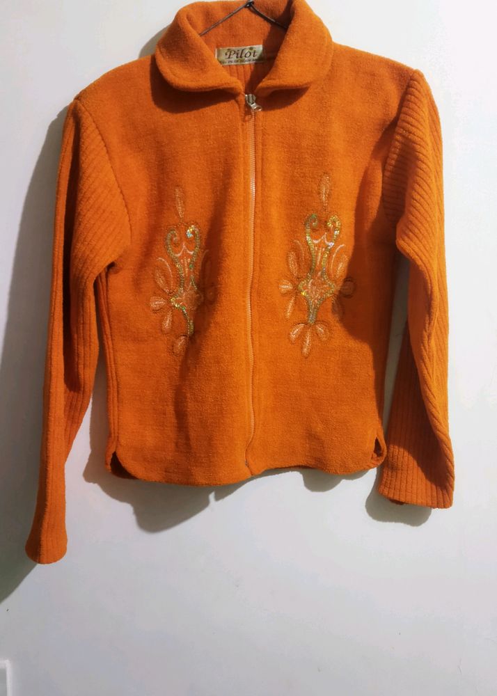 Orange Sweater For Girls