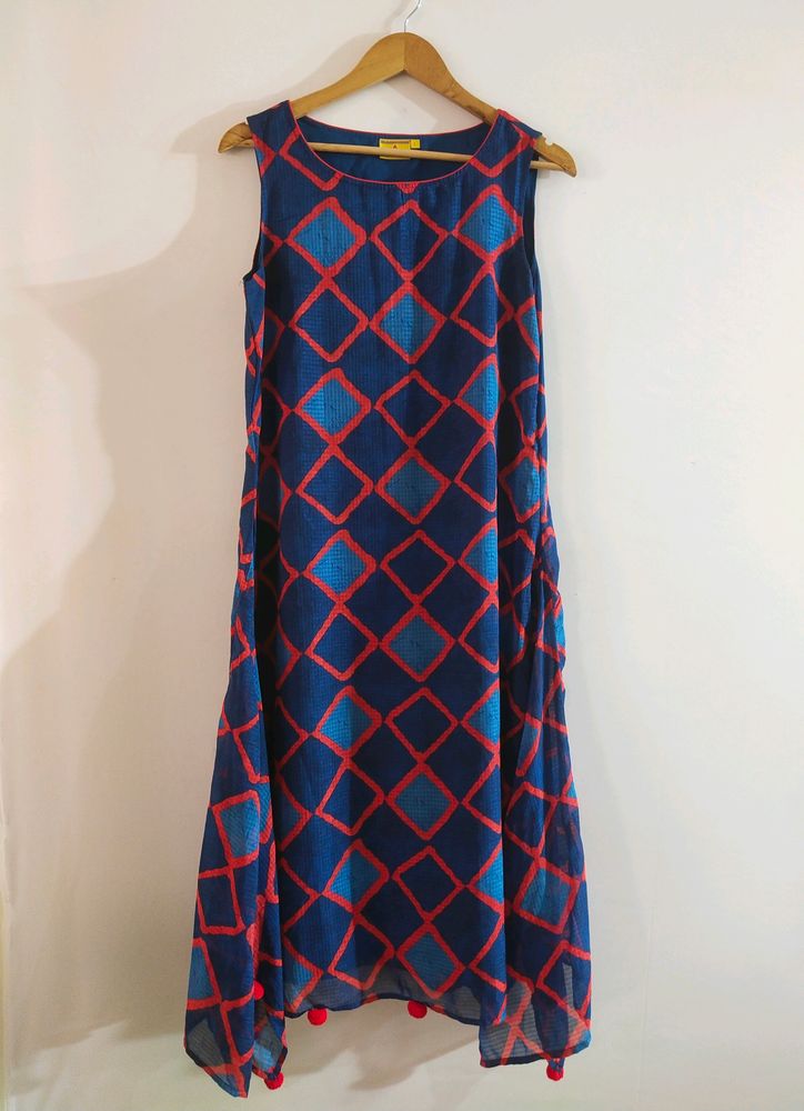 Women's ATEESA Blue Kurta