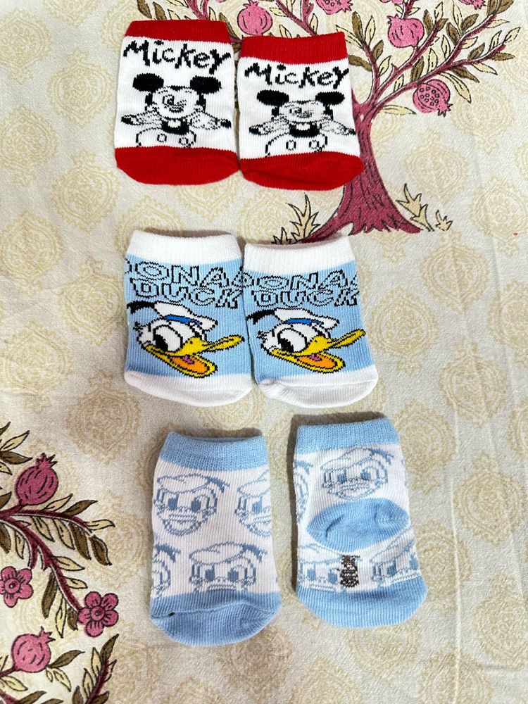 0-3 Month Old Disney Baby Socks