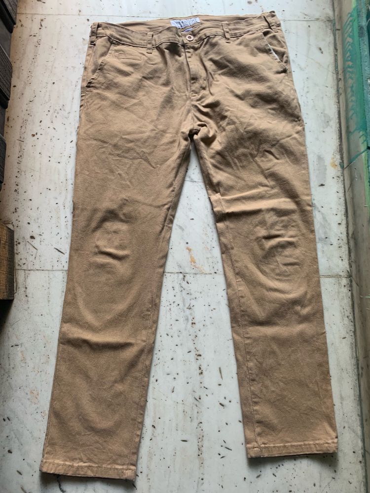 Beige Color Trousers