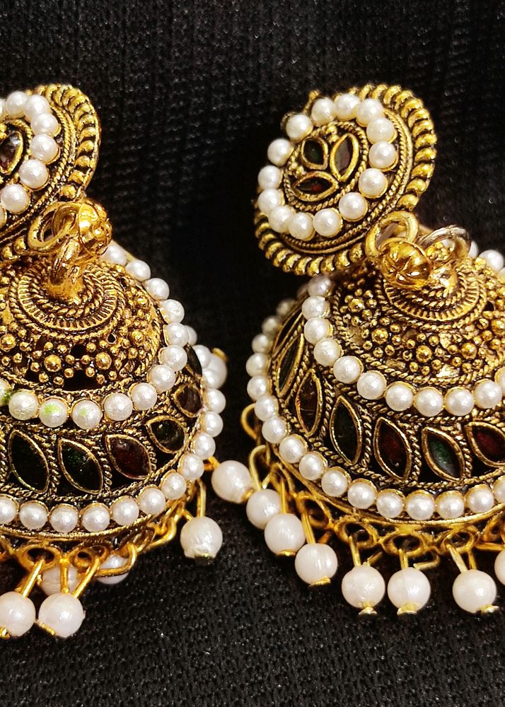 Moti & Meekari Earrings