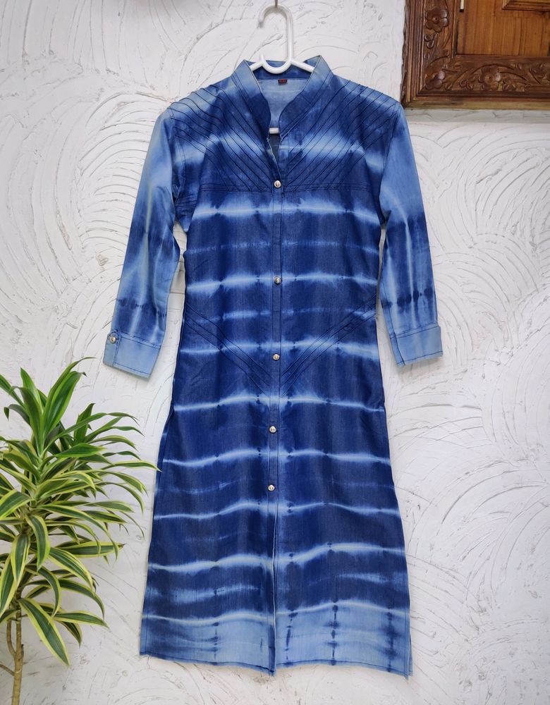 Smart Denim Kurta