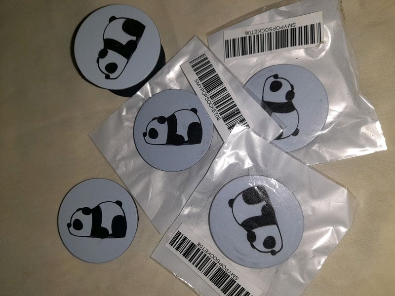 Phone Holder  Pop Socket Panda Pack Of ONE ( 1 )