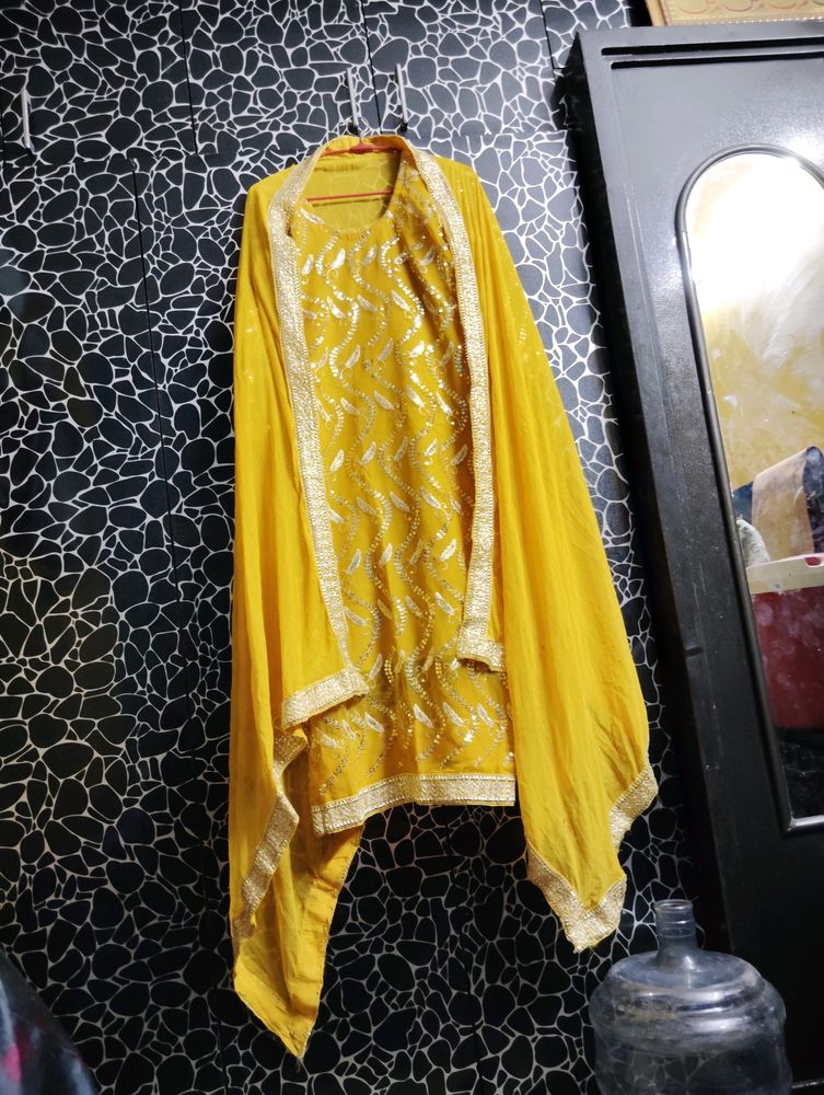 Partywear Yellow Suit