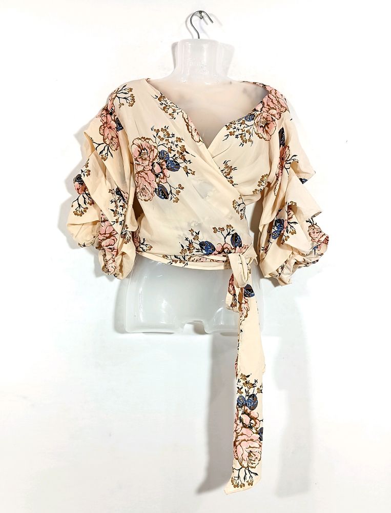 Cream Floral Top (Women)