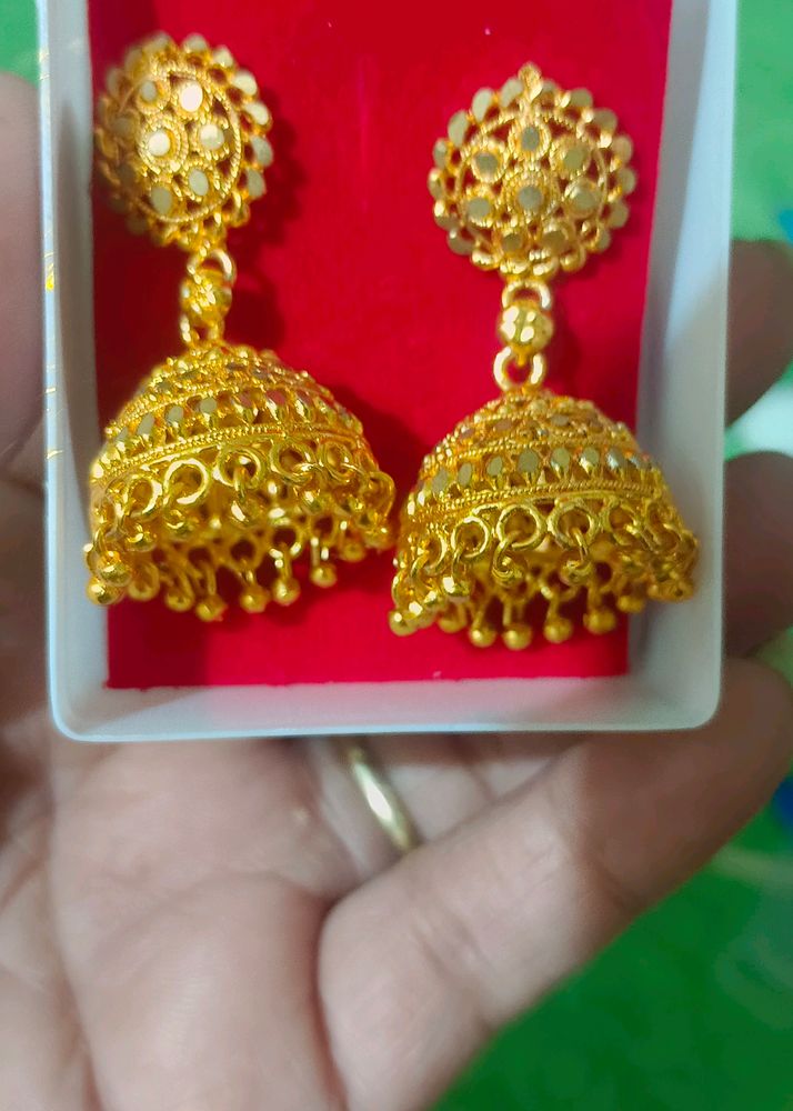 Golden Big Jhumka