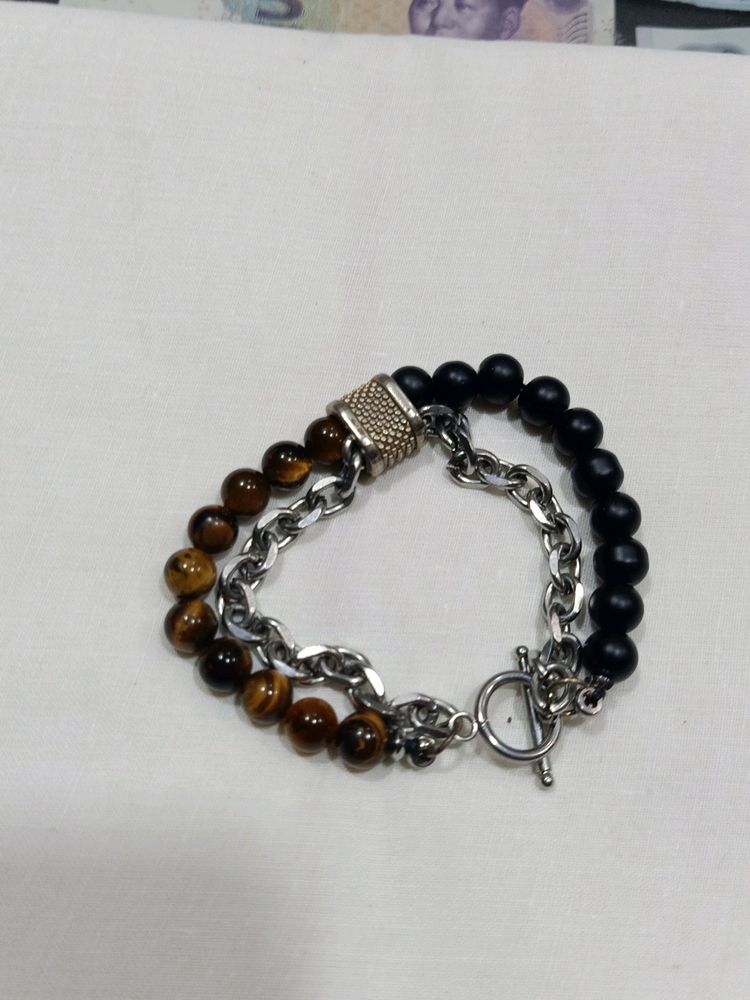 BEADFUSION BROWN Natural Beads And Tiger Eye Stone