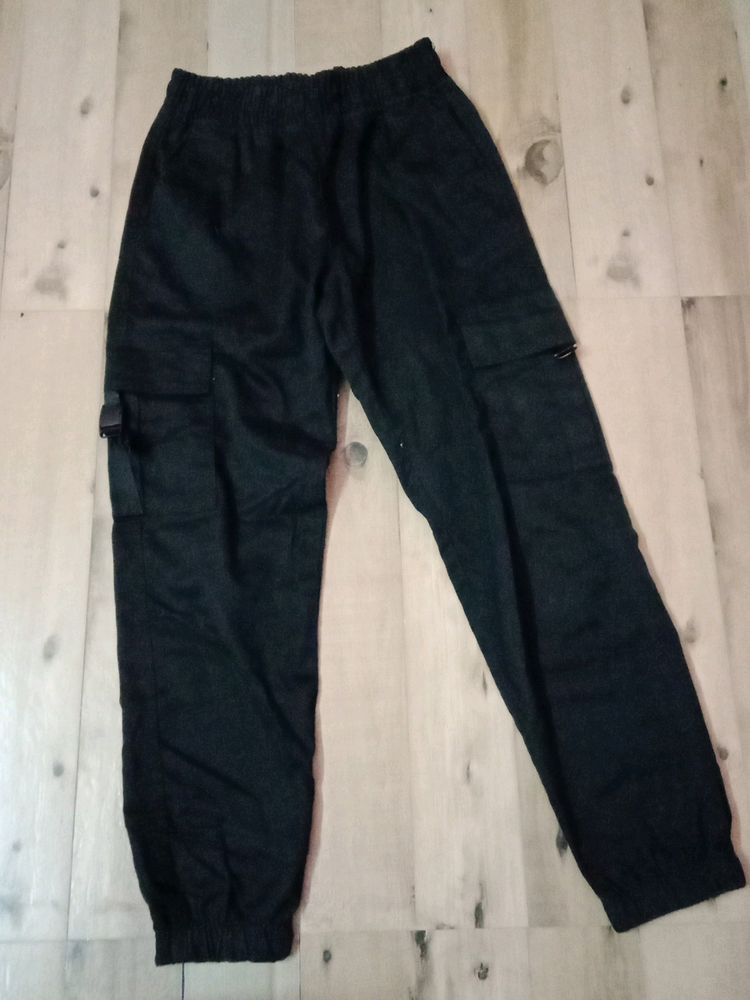 Black Jogger With Pocket