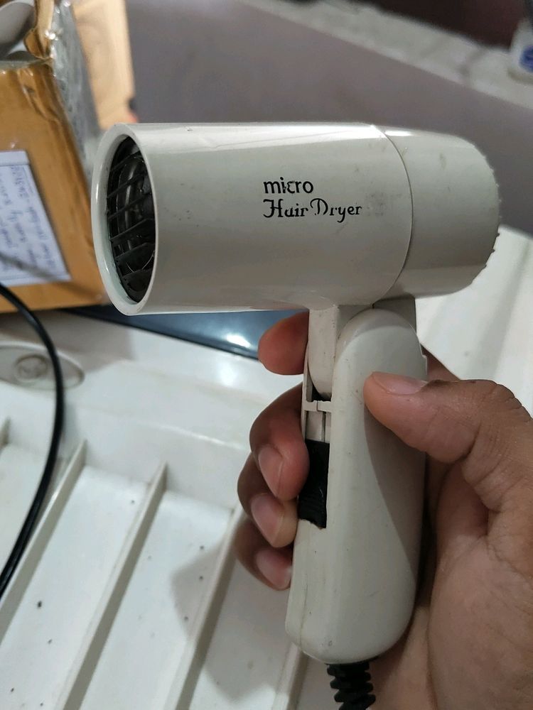 micro hair dryer working perfectly