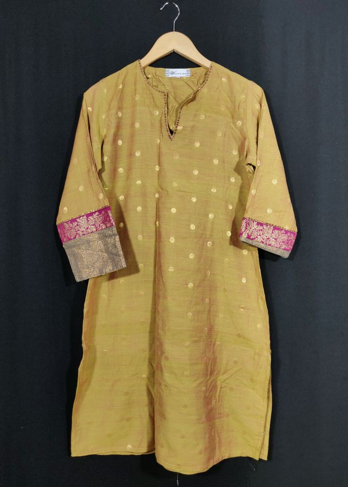 Westside Women Golden Dual Tone Kurti