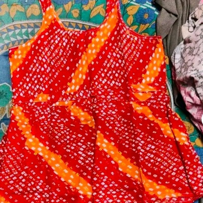 Multicolour Short Kurti