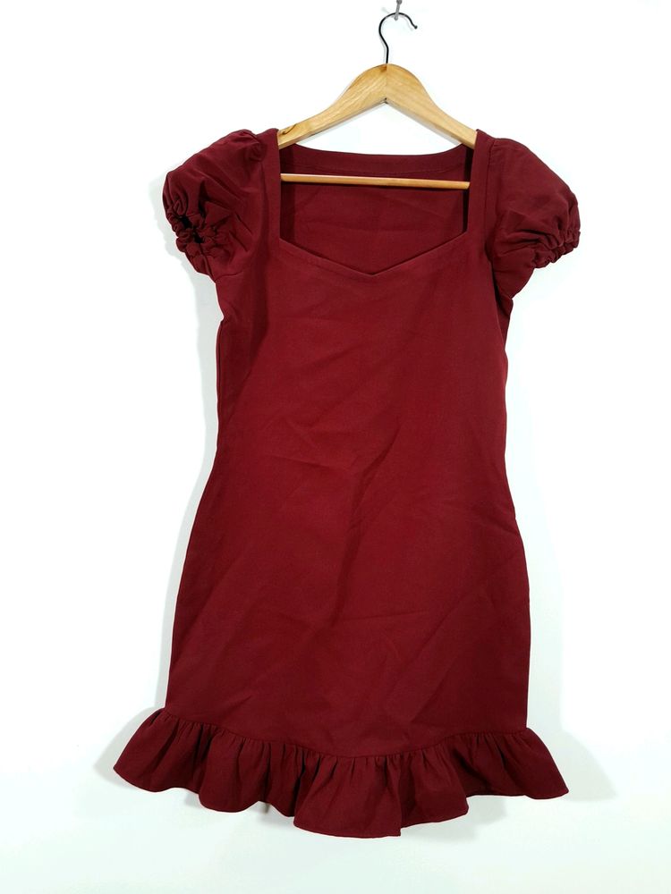 Maroon Western Dress (Women's)