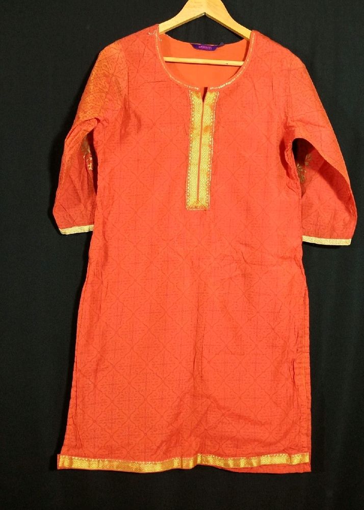 Coral Printed Kurta (Women's)