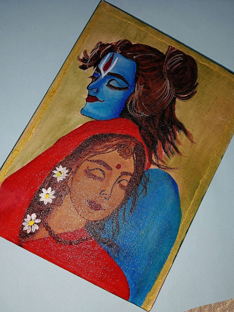 Lord Ram And Goddess Sita 🟣🟣 Painting