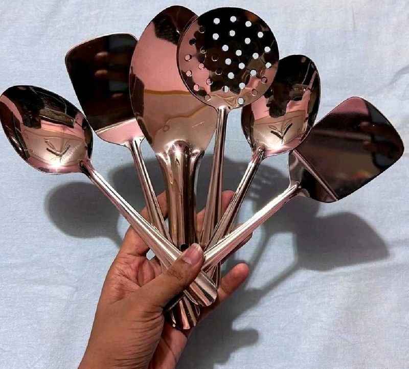 Combo Of 6 Small Serving Spoon (Spatula)