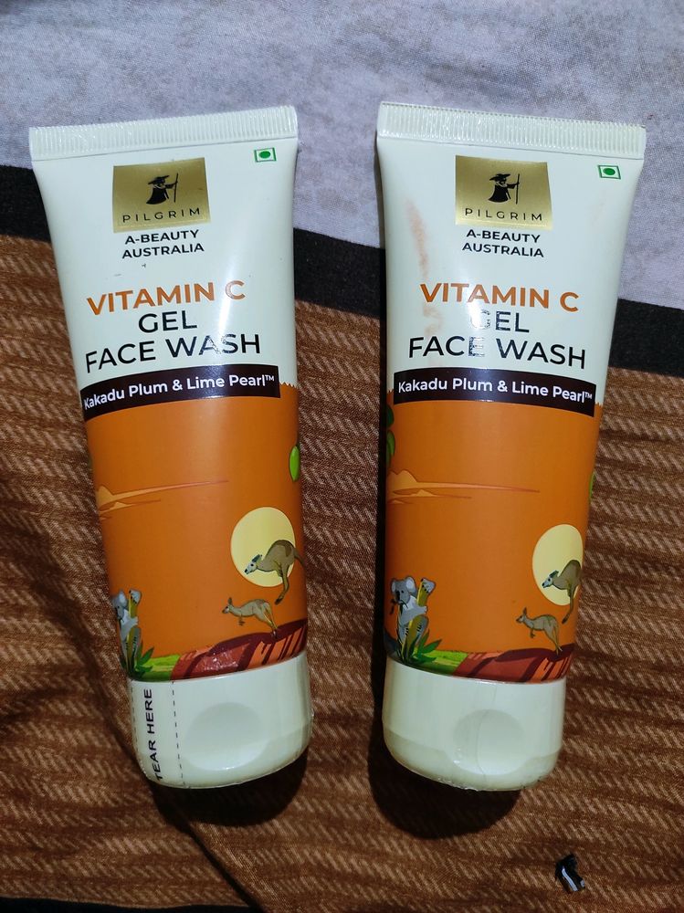 Pack Of 2😍Pilgrim Vitamin C Gel Face Wash..😍