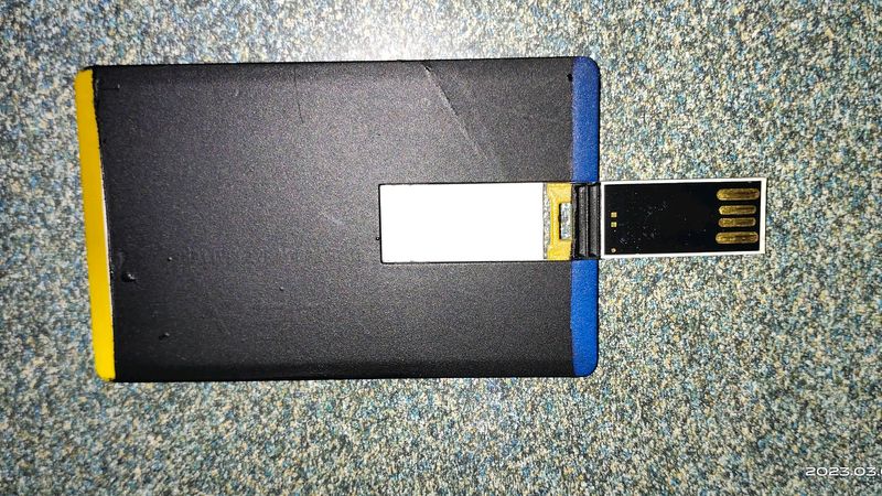 Credit Card Pen Drive In Black Addition