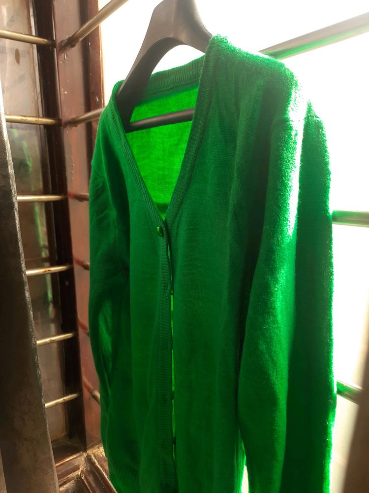 Green Cardigan