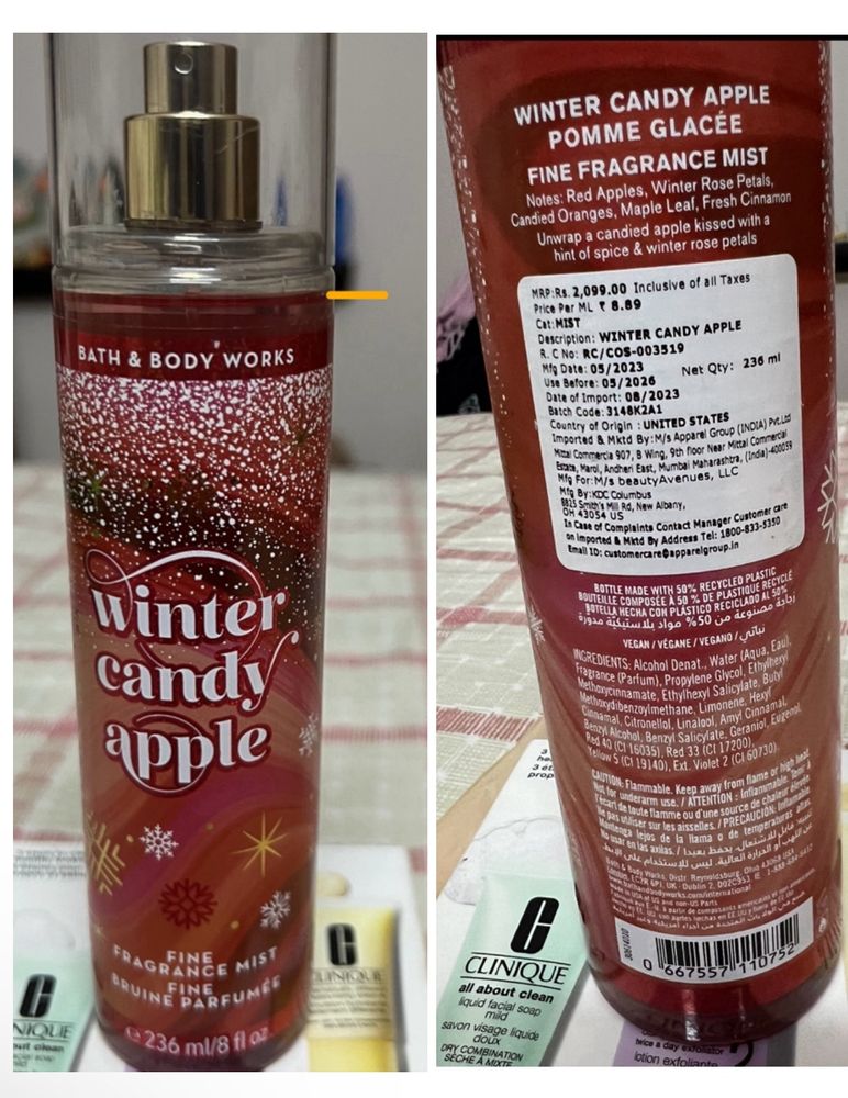 BBW Winter Candy Apple Mist