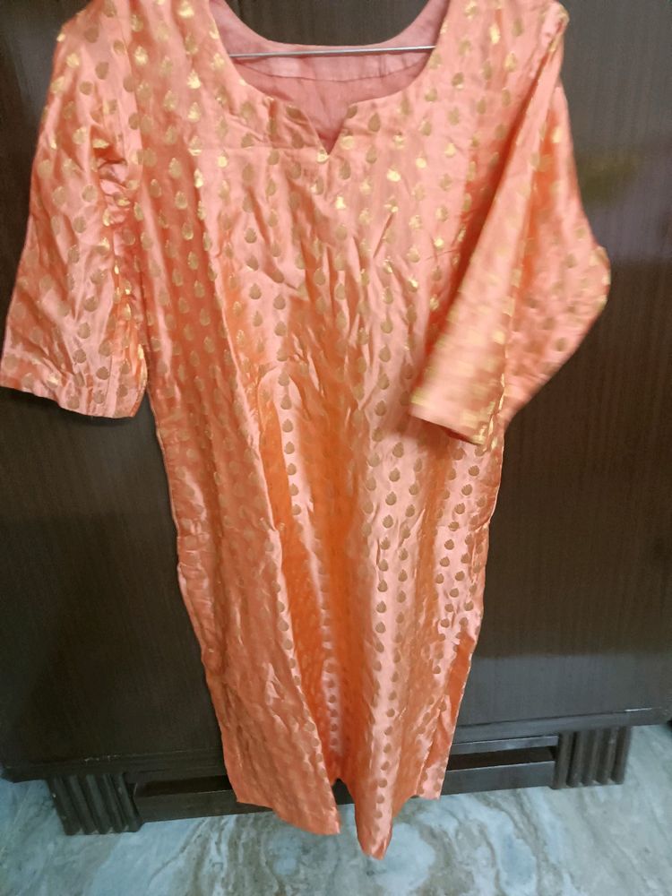 Orange Ethnic Kurta