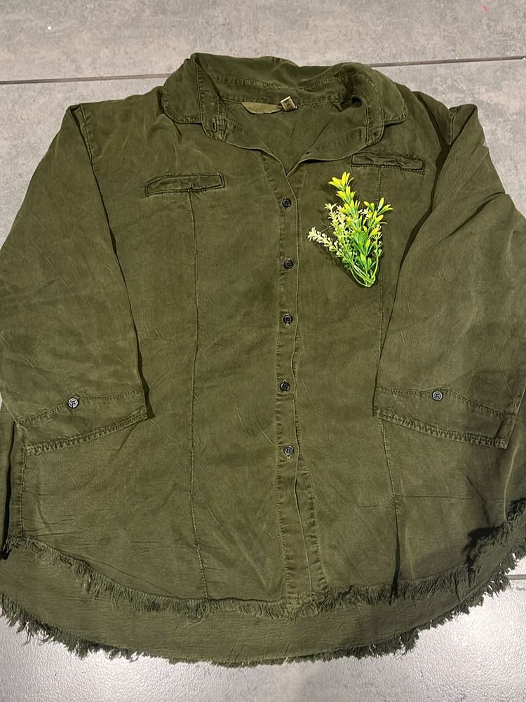 Green Cotton Shirt