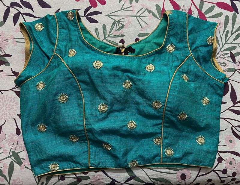 Sea Green Padded Blouse