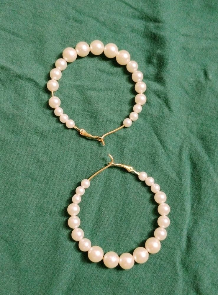 Beautiful White Pearl Earrings