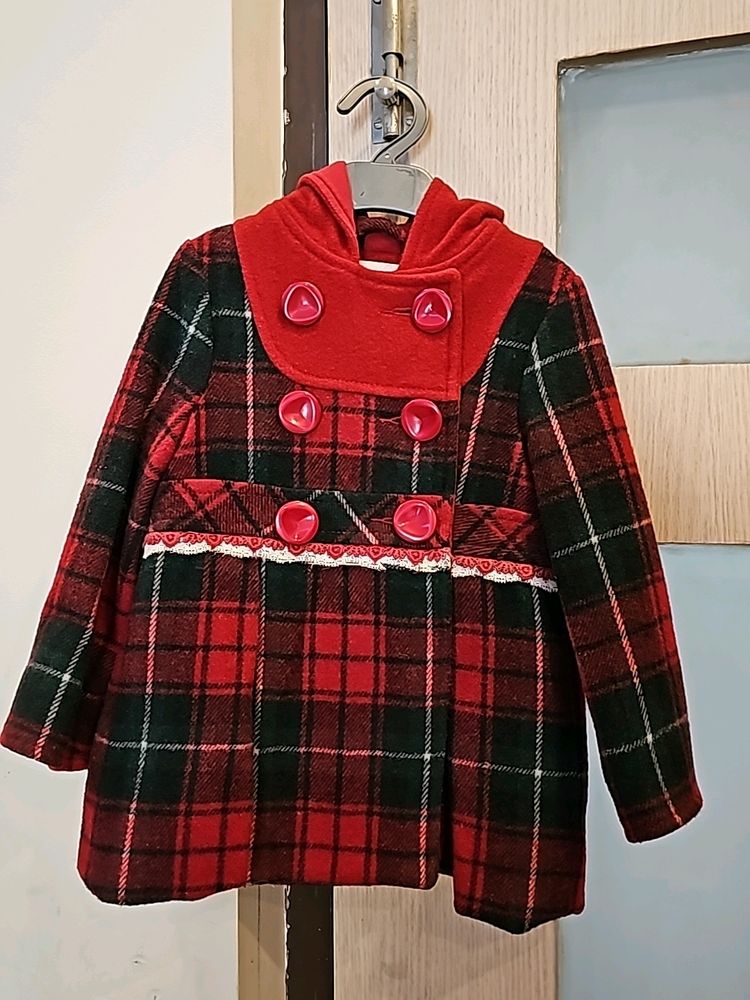 Baby Girl Wollen Coat