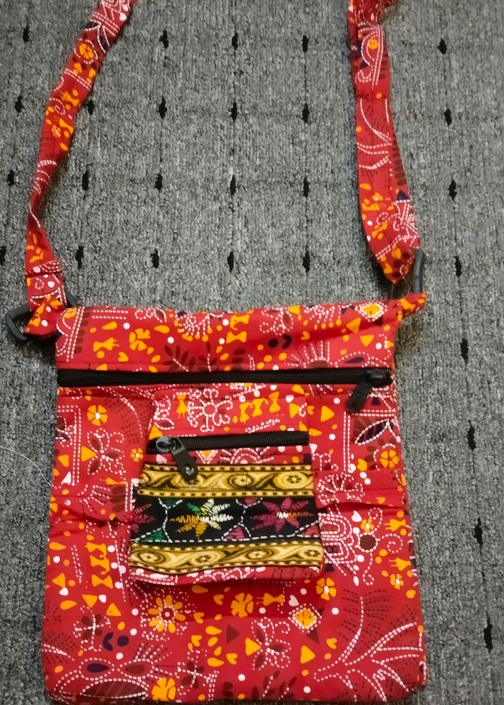 Sling Bag With Rajasthani Print