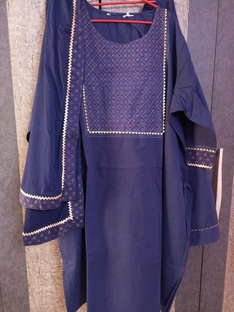 Divena Fancy Kurta Set With Dupatta *COTTON*