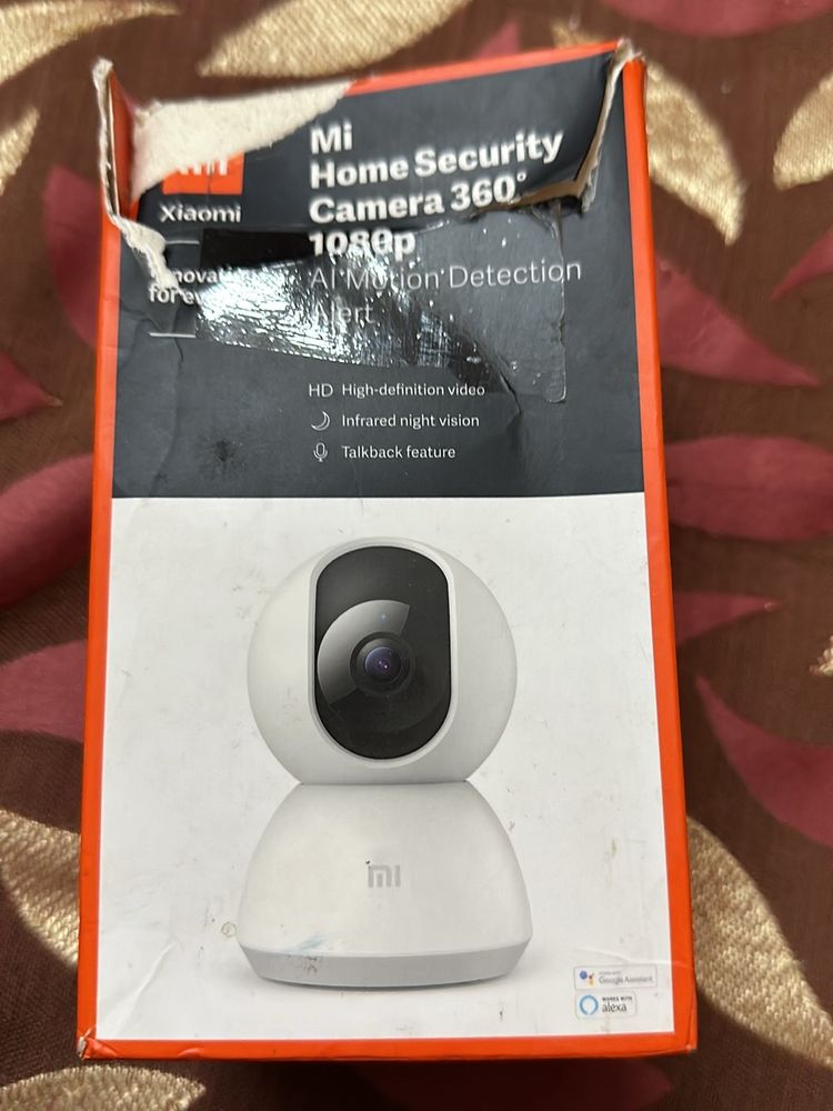 Mi Camera Unused 360' Without Charger & Wall Mount