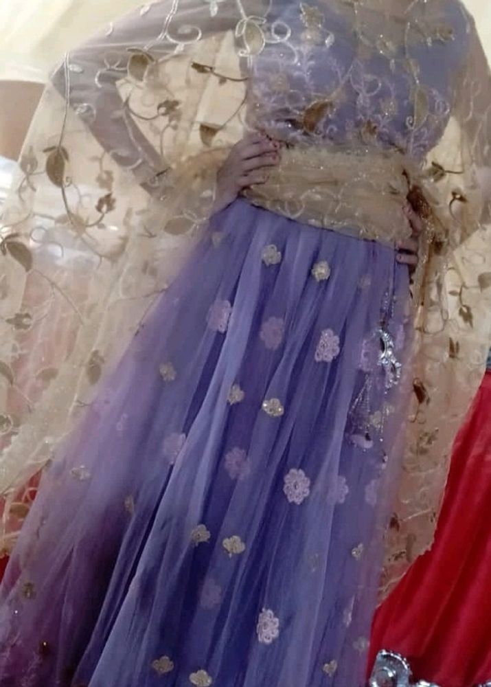 Lavender Lehnga