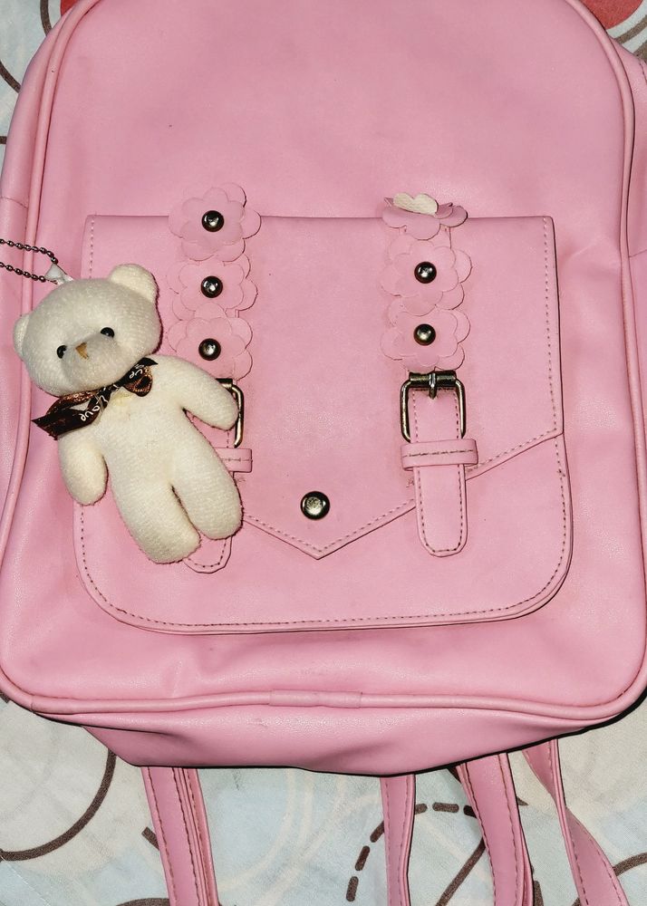 ♡ TEDDY PINK BAGPACK ♡