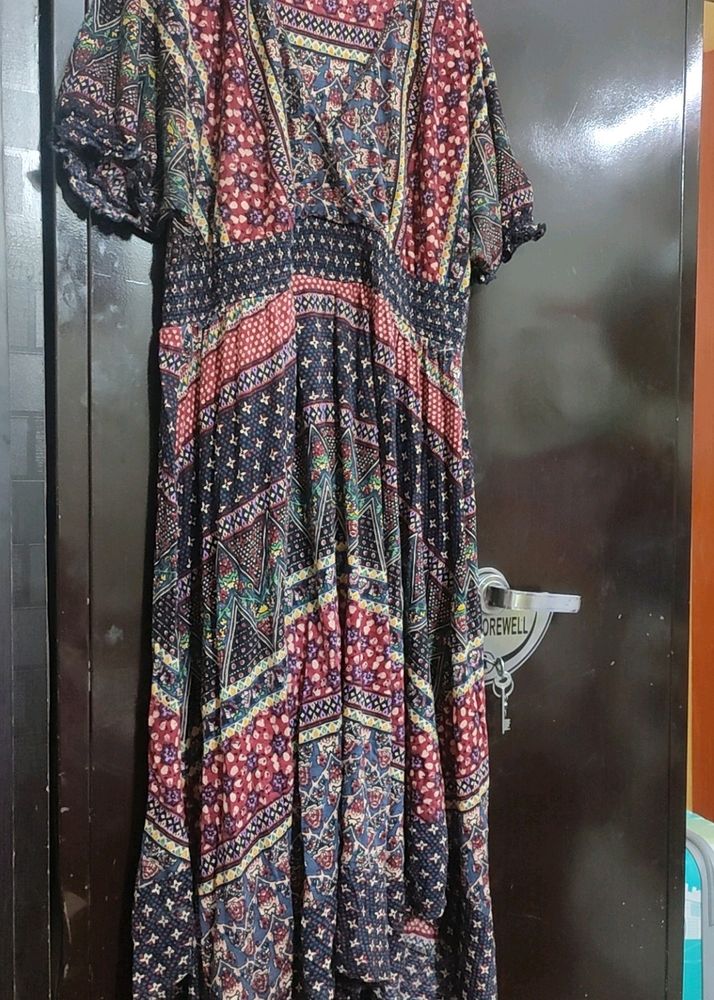 Multi Printed Dress For Girl Or Woman 42 Bust