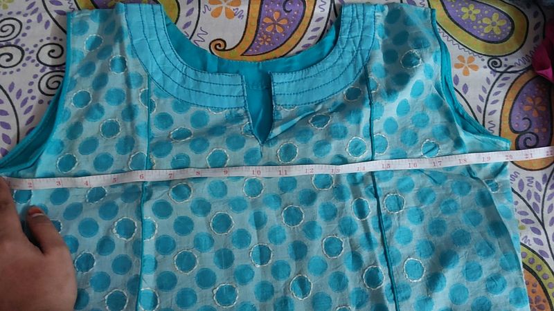 Blue Coloure Round Tunic