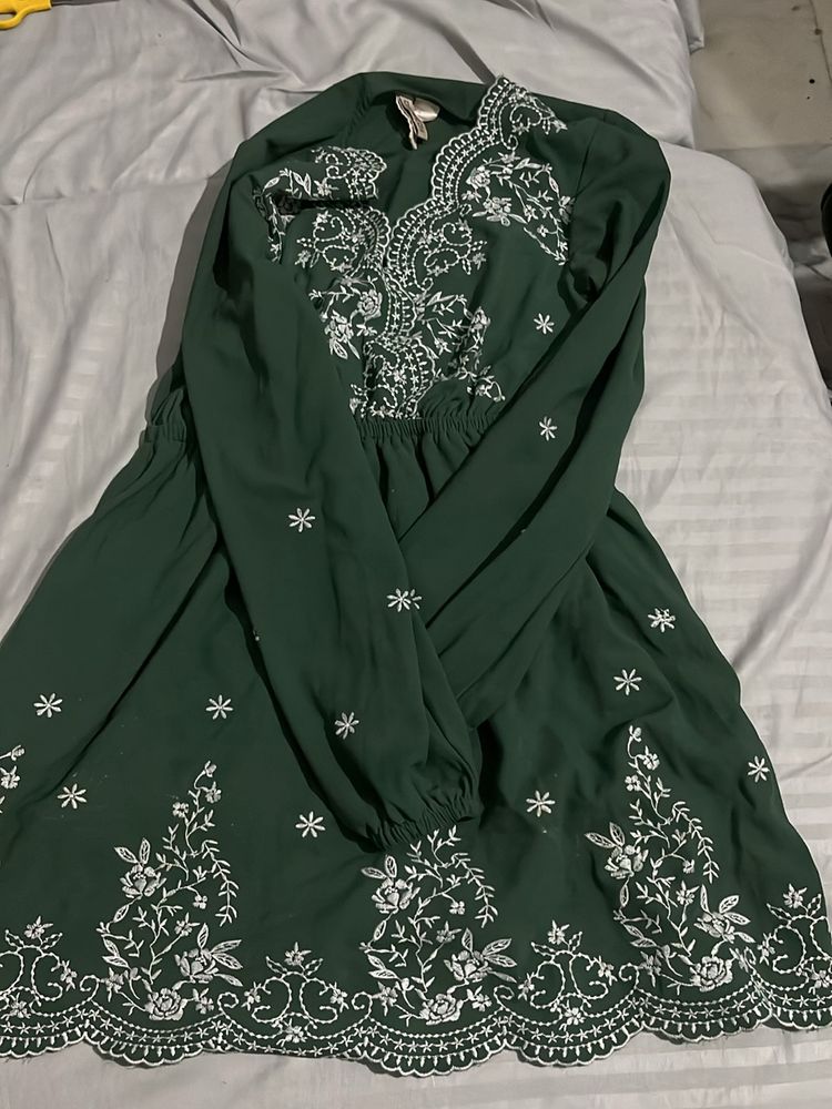 Green Dress From H&m