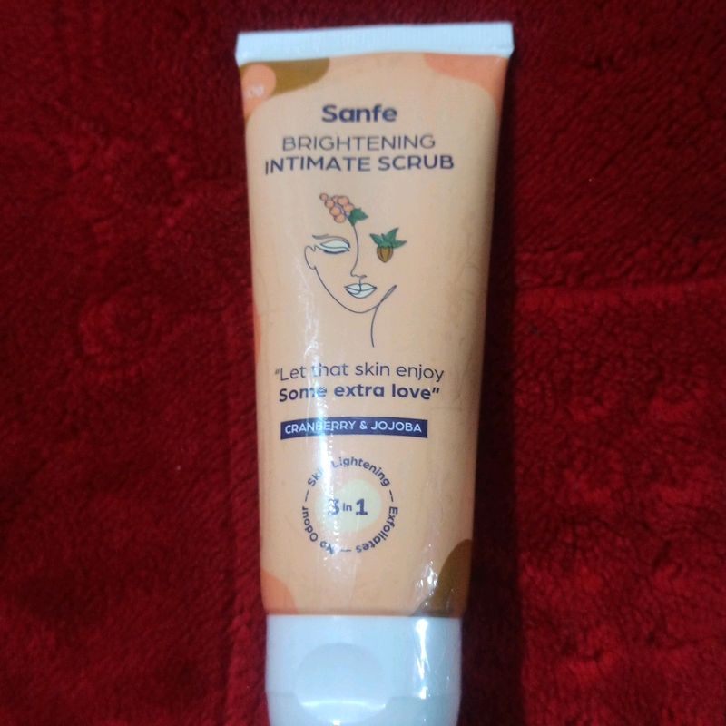 sanfe brighting intimate scrub