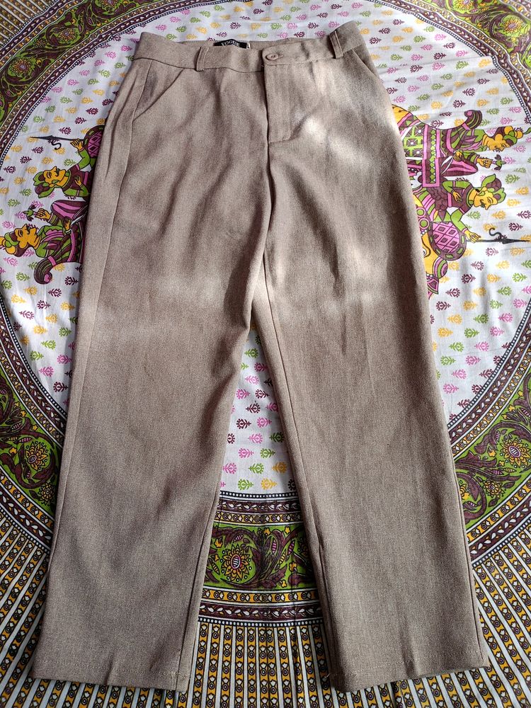 Beige Formal Pant