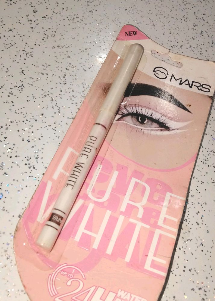 24 H Water Proof White Eye Pencil 🤍