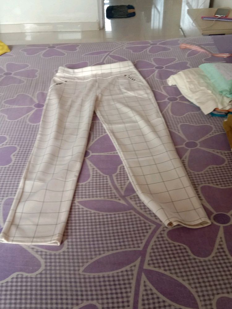 Trendy Trouser White Colour