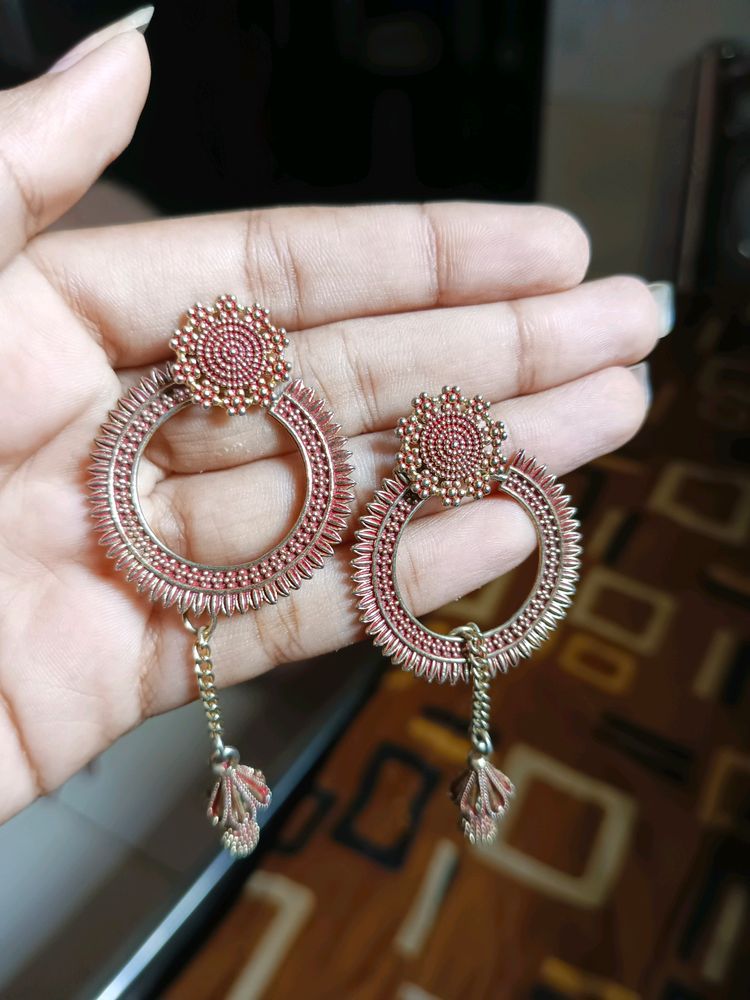 Rose gold Jhumka💗🥹