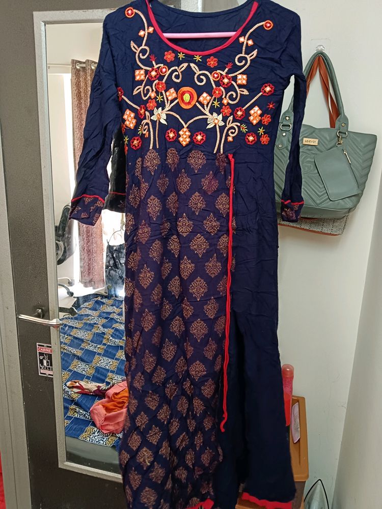 Full Length Beautifully Embroidert Kurti