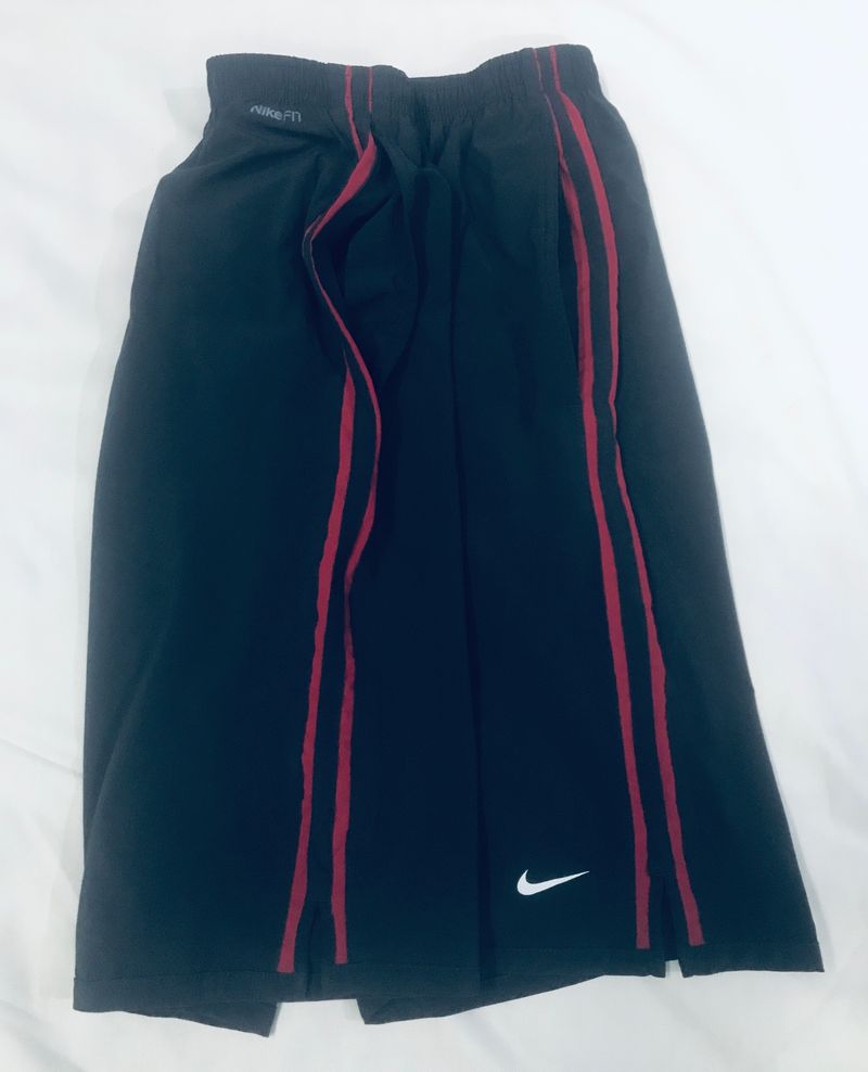 Black Nike Dri-Fit Shorts With Red Line compressio