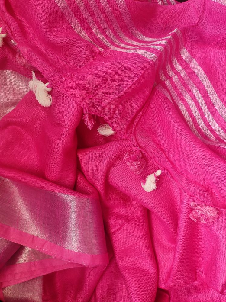 New Without Tag- Linen Saree