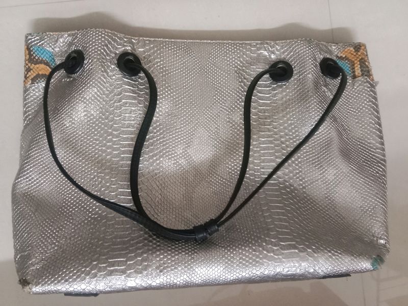 Silver L Sized Handbag